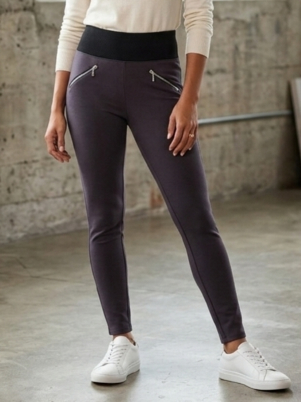 3/$15 High waisted Zip-Pocket Leggings